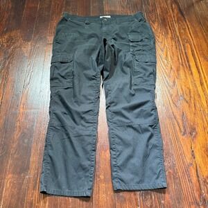 5.11 Tactical Pants Mens 38x30 Black Cargo Canvas Utility Range EDC Durable Work